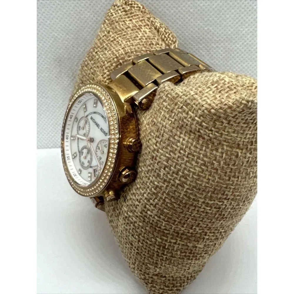 Michael Kors Parker MK5491 Women's Gold Stainless Steel Analog Dial Watch JNA450